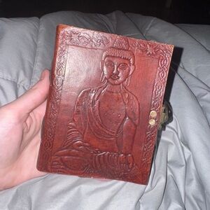 Embossed Buddha Leather Journal